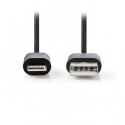 Sync and Charge Cable Apple Lightning 8-pin Male - USB A Male 1.0 m, black