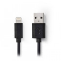 Sync and Charge Cable Apple Lightning 8-pin Male - USB A Male 1.0 m, black